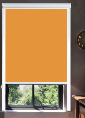 Store Enrouleur Rollobox Chaînette Occultant Orange sur-mesure