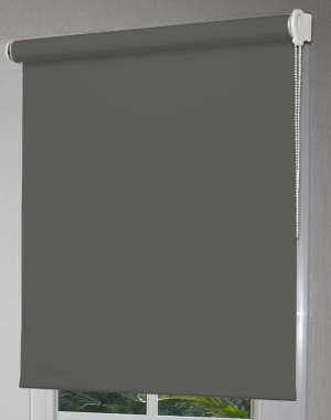Store enrouleur sur mesure, occultant, gris foncé, mécanisme chaînette, grandes dimensions