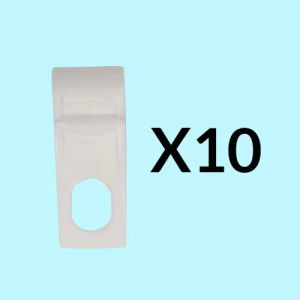 Glisseurs Asymétriques Blanc CS (Pack de 10)