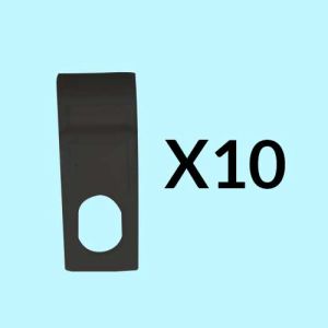 Glisseurs Asymétriques Noir CS (Pack de 10)