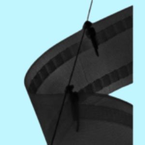 Ruban Wave au Mètre Noir