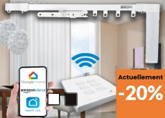 Tringle rail motorisé sur mesure