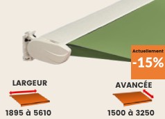 Store Banne Coffre Éco Faro sur mesure