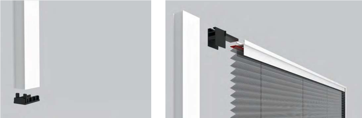 illustration glissière et coffre moustiquaire