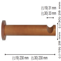 long support tringle bois