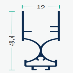 Dimensions Barre de Tirage Moustiquaire Inclinée