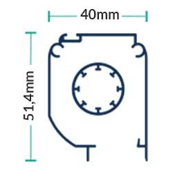 dimensions coffre moustiquaire verticale