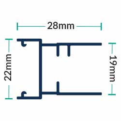dimensions glissière latérale moustiquaire latérale/bilatérale/centrale