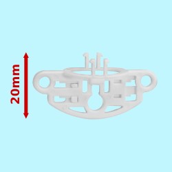 Pièce de Fermeture et Frein pour Glisseurs Wave Tringle Déco Pièce de Fermeture et Frein pour Glisseurs Wave Tringle Déco