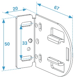 dimensions support côté sans mécanisme store ezyroller