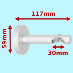 Support Mural Simple Tringle Déco 30mm Support Mural Simple Tringle Déco 30mm