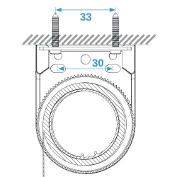 dimensions pose support plafond store enrouleur à ressort ezyroller