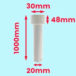 suspente blanc tringle rail