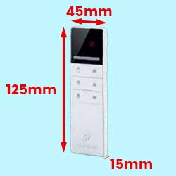 dimensions télécommande tringle motorisée