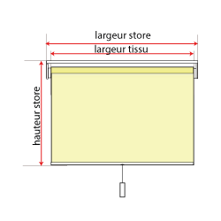 mesurer la largeur du store