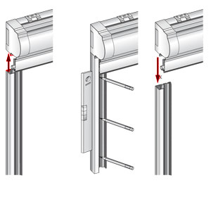 marquer l'emplacement des glissières
