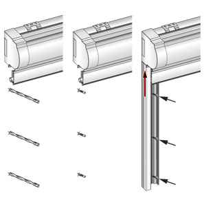 fixer les glissières
