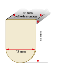 dimensions cache support store enrouleur à ressort mini