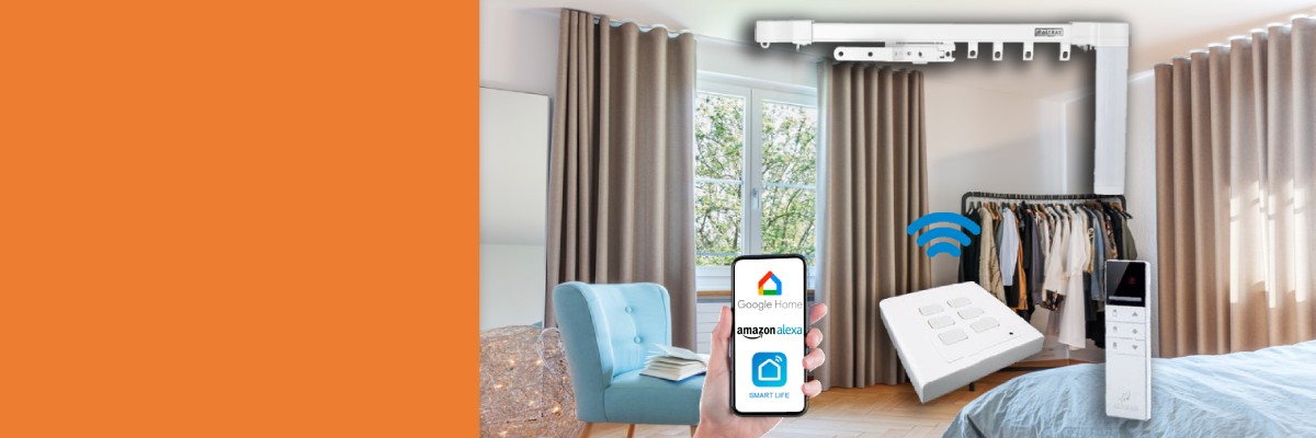 tringle motorisée à rail sur mesure