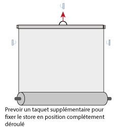 installation inversée d'un store à ressort