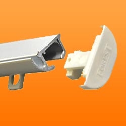 embout DS tringle wave sur mesure pour rideau